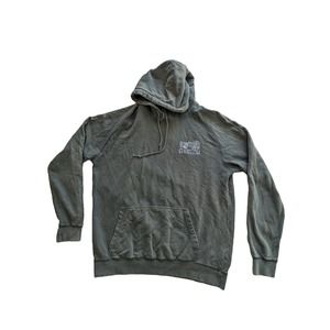 EUC DUCK CO Vermont Green Hoodie with Moose graphic Large